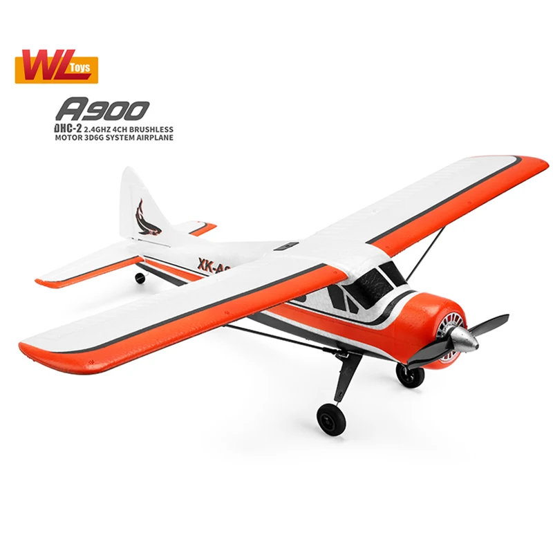 Wltoys XK DHC 2 A900 RC Airplanes Upgrade A600 Plane RTF 4G Brushless Motor 3D/6G совместимая FUTABA|Радиоуправляемые