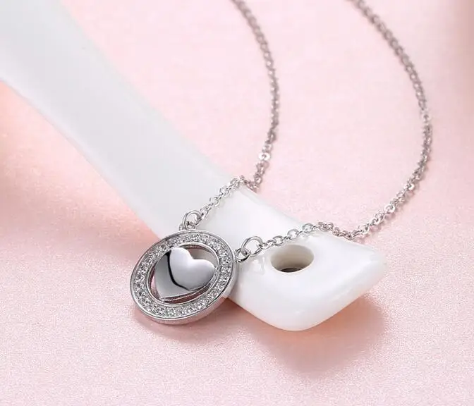 

YPD31 925 Silver Fashion Hanging Necklace Jewelry Zircon Necklace Jewelry