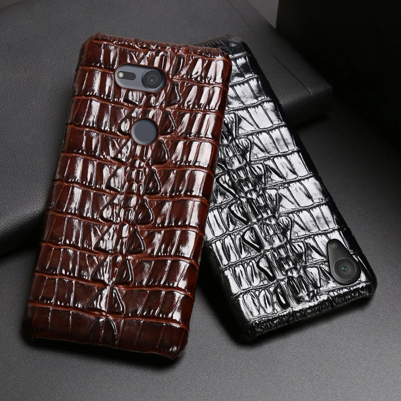 Чехол из натуральной кожи для Sony Xperia X Z Z2 Z3 Z4 Z5 XZ2 XZ4 Compact XA XA1 XA2 Ultra XZ1 XZ Premium 5 8 10