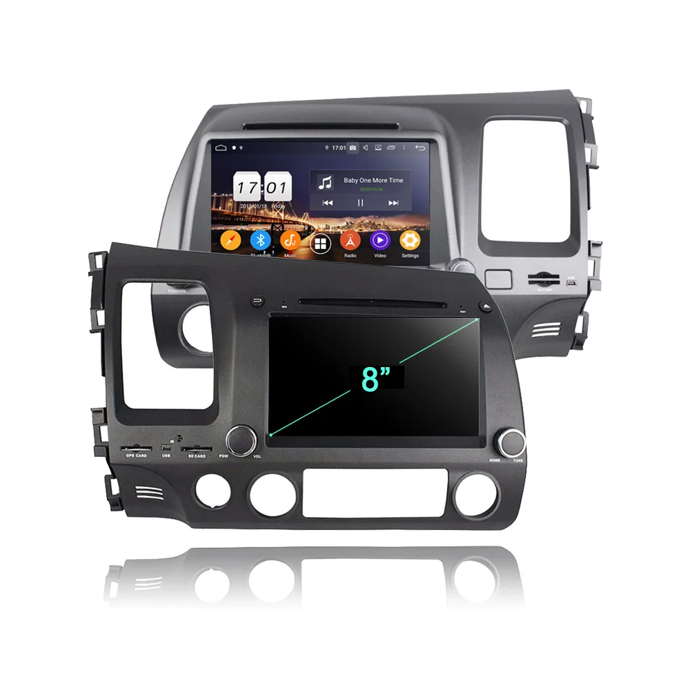 720P PX6 DSP 2 din Android 9 0 64 ГБ 4 ОЗУ 8 ядер автомобильный dvd плеер для Honda CIVIC 2006 2011