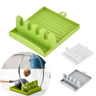 1 шт. подставки для ложек, подставка для посуды, кухонный органайзер и хранилище с капельным ковриком, кухонная вилка, нескользящая подставка, кухонные аксессуары