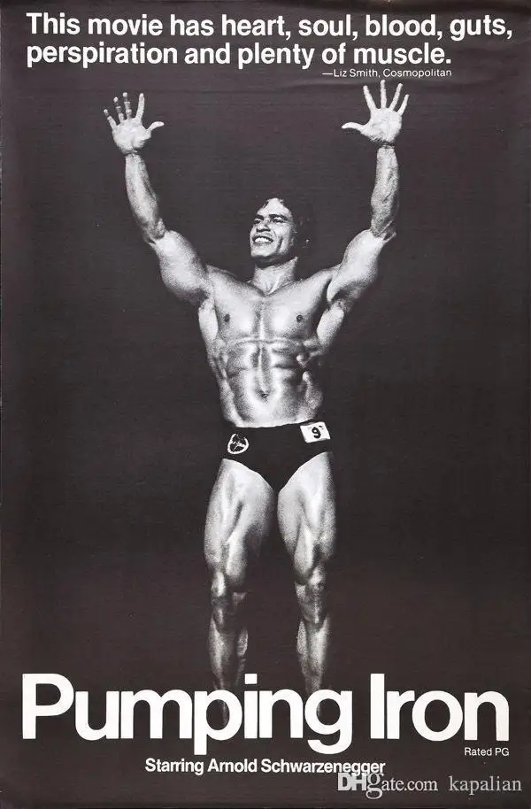 Арнольд шварценеггерный плакат откачивающийся Железный спортивный Бодибилдинг