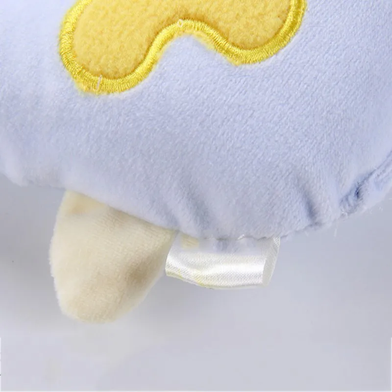 

Baby Cartoon Plush Soft Sleeping Pillow Embroidery Newborn Comfortable Cute Animal Pig Shape Anti-Deflection Head Pillow