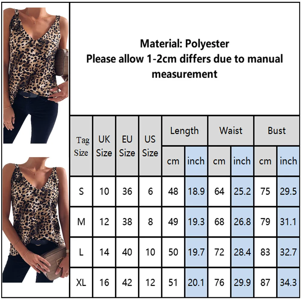 Женский топ на бретелях Женская мода 2020 Леопардовый принт сексуальный женский