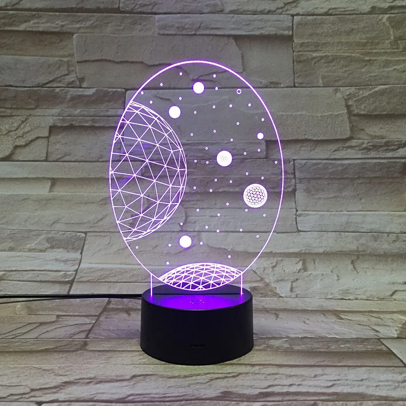 VCity молочный путь солнечная система 3D атмосферная лампа Светодиодный ночник