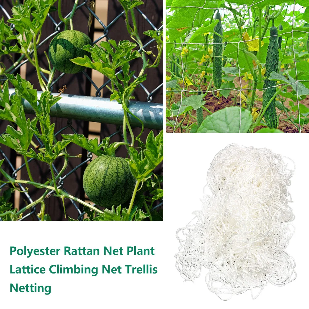

1.7x20m Plant Trellis Netting Plant Climbing Net Woven Polyester Polyester Plant Support Vine Climbing Hydroponics Garden Net