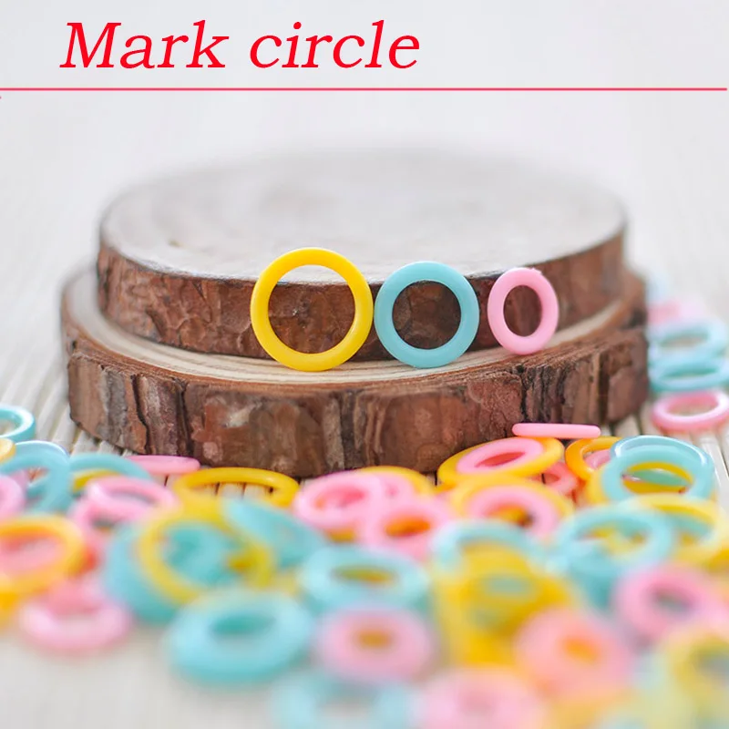 

Crochet Stitch Marker Mark Circle Plastic Knitting Counting Tools Crocheting Flexible Sewing Stitching