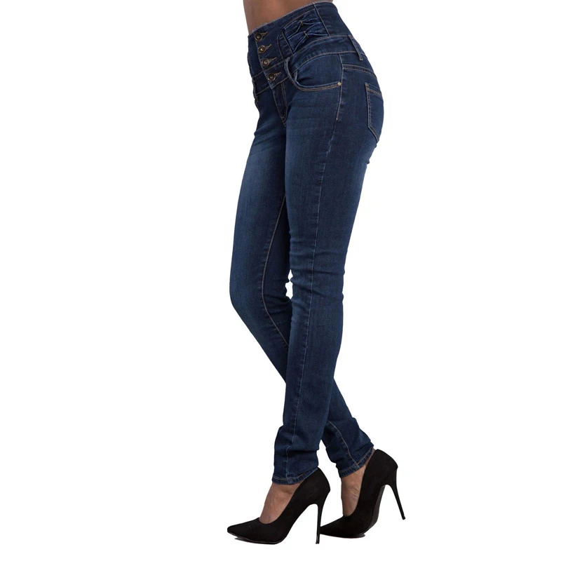 Женские обтягивающие джинсы на молнии повседневные джинсовые брюки карандаш с