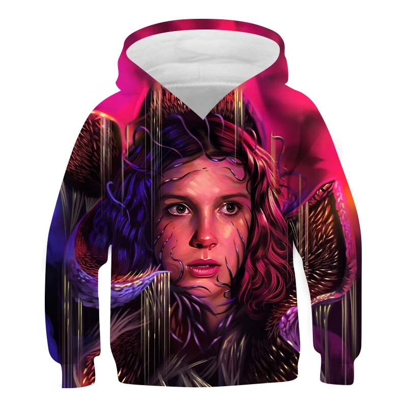 

Stranger Things Hoodies For Teenagers Boys Long Sleeve Kids Polo shirts Cool Funny Childrens Tops Toddler Clothes Girls Hoodie