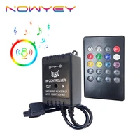 led rgb controller led lights sound sensor control 20 key ir remote mini dimmer dc12v 24v for rgb 3528 5050 led strip magic home