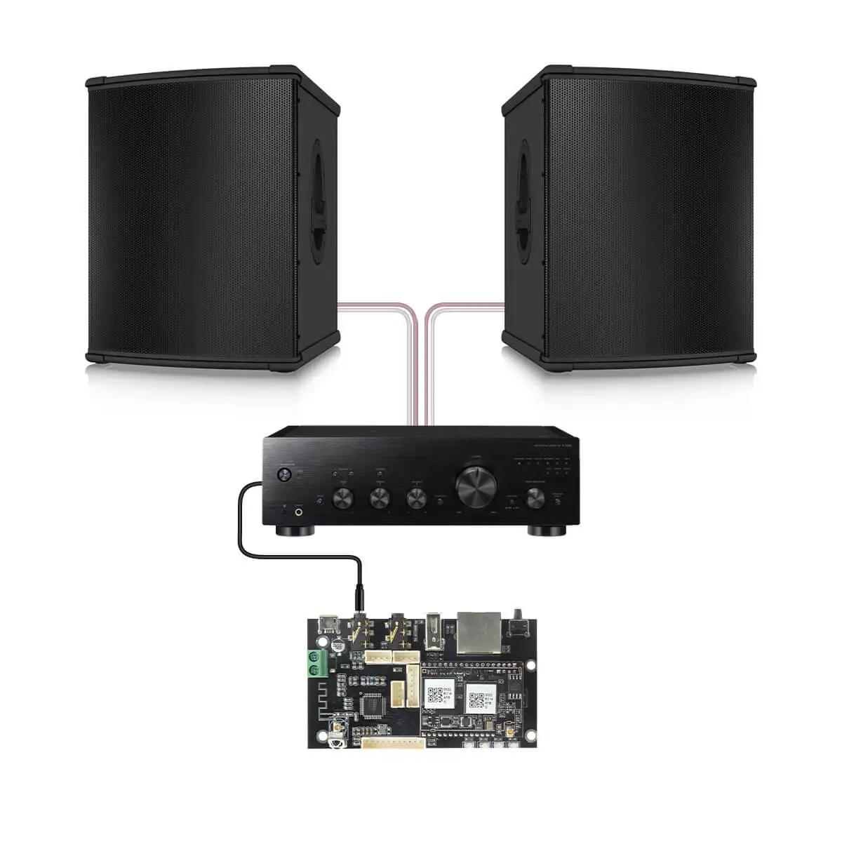 Up2Stream Pro V3 Wi Fi и Bluetooth аудио приемник плата Беспроводная с spotify airplay dlna интернет