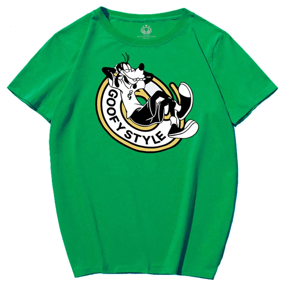 Модная шикарная женская футболка с мультипликационным принтом Goofy Dog 10