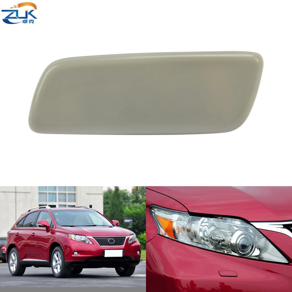 

ZUK Front Bumper Headlight Washer Nozzle Cover For LEXUS RX270 RX300 RX450H RX Series 2009 2010 2011 Headlamp Spray Jet Cap