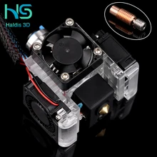 Bimetal pipe lucency V6 J-head Hotend Bowden Extruder Kit For E3d V6  Hotend Cooling Fan Bracket Block 3D Printers Parts