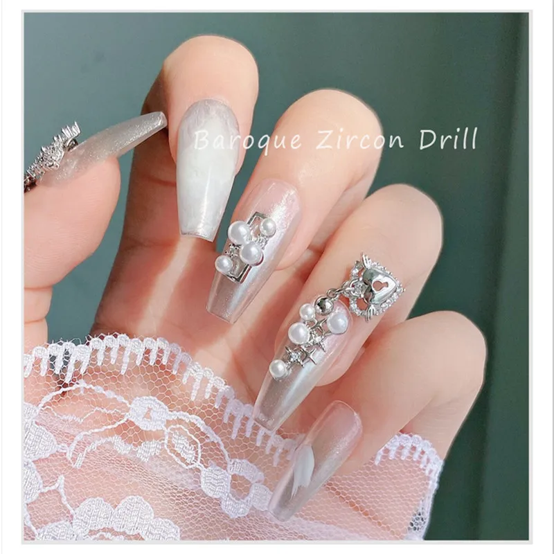 1 шт. Стразы для дизайна ногтей драгоценные камни 3D мультяшный кролик украшения