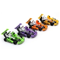 1pc hot sale mini car children racing car cartoon pull back kart toys for children formula car inertia trolley