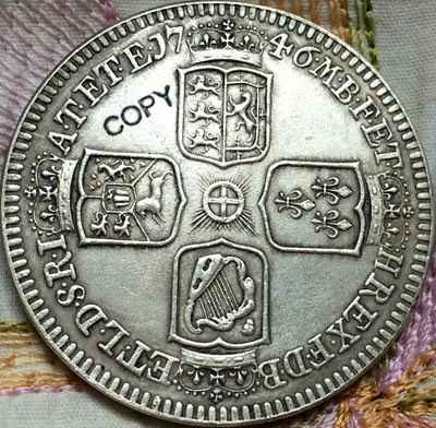 1746 Великобритания 1 монеты с короной | Дом и сад