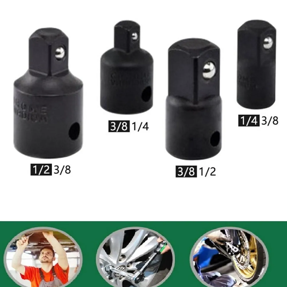 

1pc 1/4 3/8 1/2 Inch Universal Pneumatic Adaptor Converter Socket Adapter DIY Ratchet Wrench Impact Drive Reducer Convertor