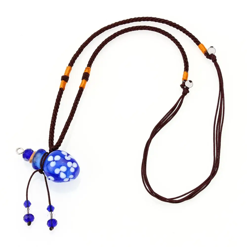 YingWu синее муранское стекло маленькое красочное колье с масляным пепельницей и