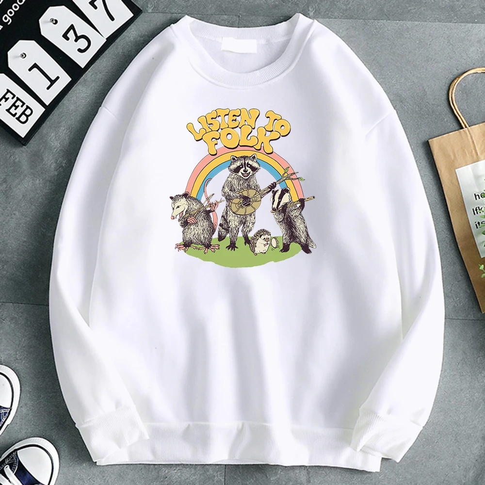 

Толстовка мужская зимняя с капюшоном и принтом енота