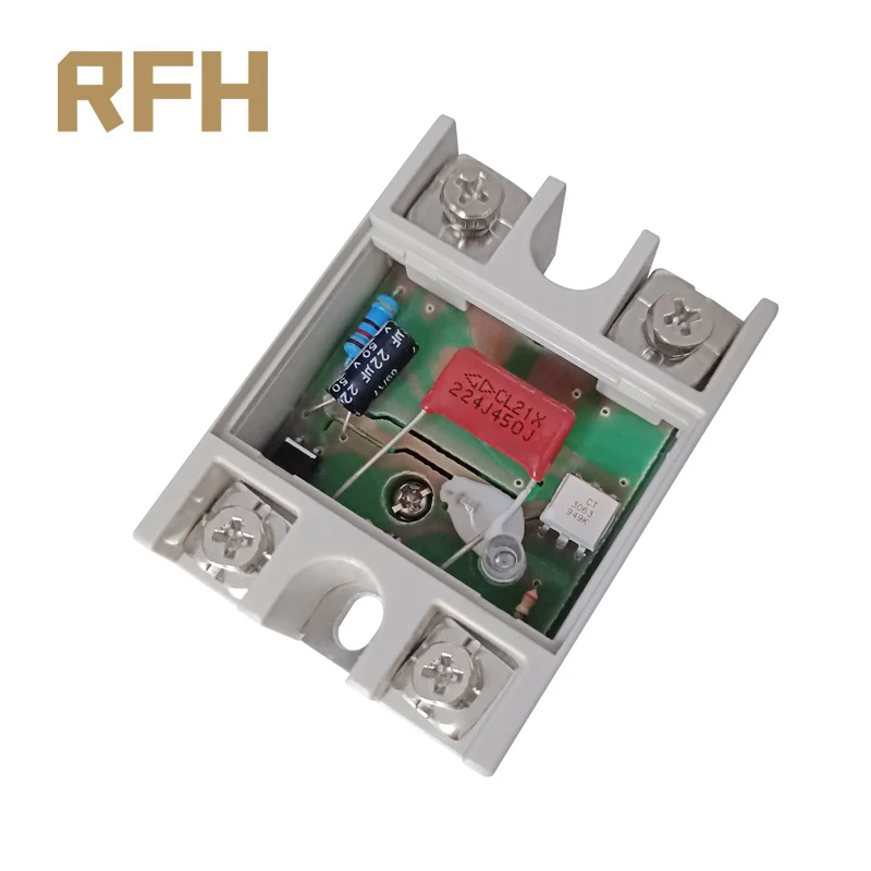 Однофазное твердотельное реле SSR-10AA 25AA 40AA AC Control SSR в белом корпусе без пластиковой