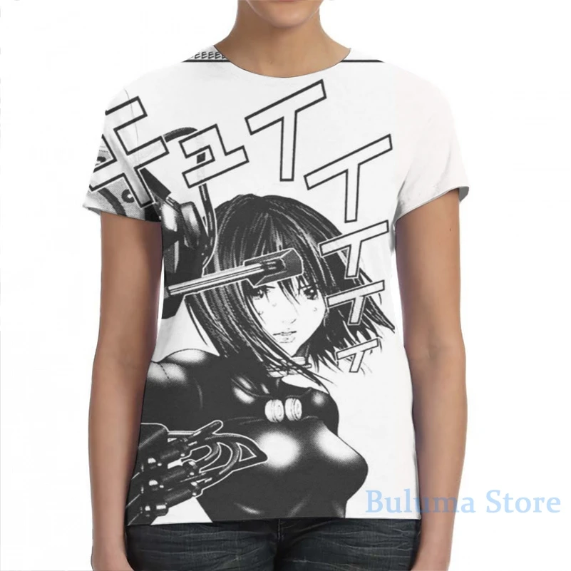 Мужская/женская футболка GANTZ GIRL 8 модная с принтом по всей длине топы для