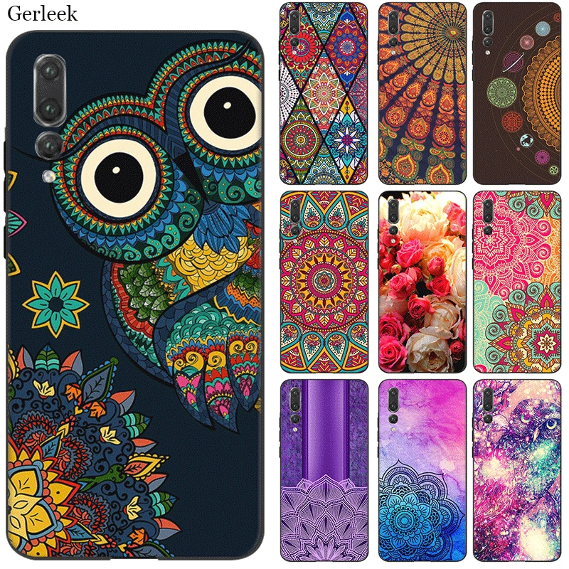Мобильный Силиконовый чехол для телефона huawei P30 P20 P10 P9 P8 Pro Lite P Smart Z Plus мандалы Fondo De