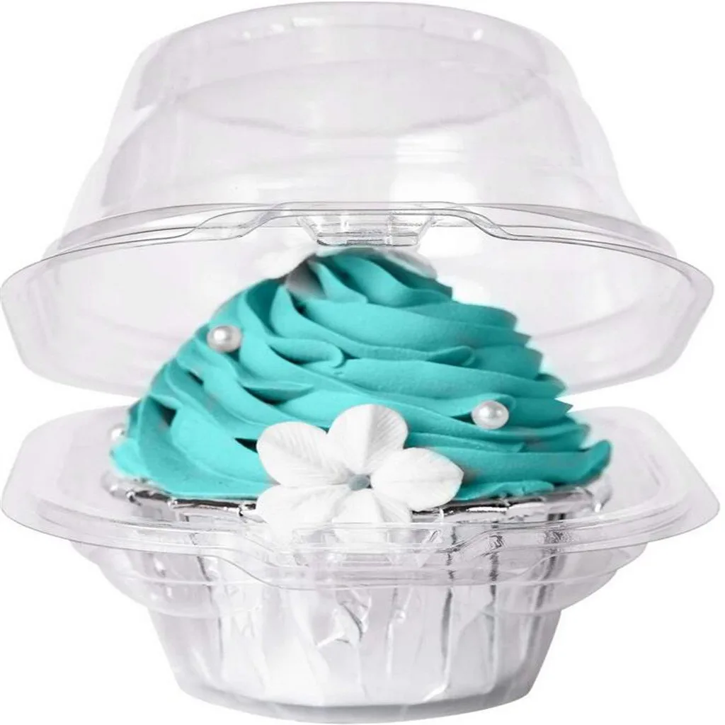 100 шт. одноразовая прозрачная пластиковая коробка независимый контейнер для