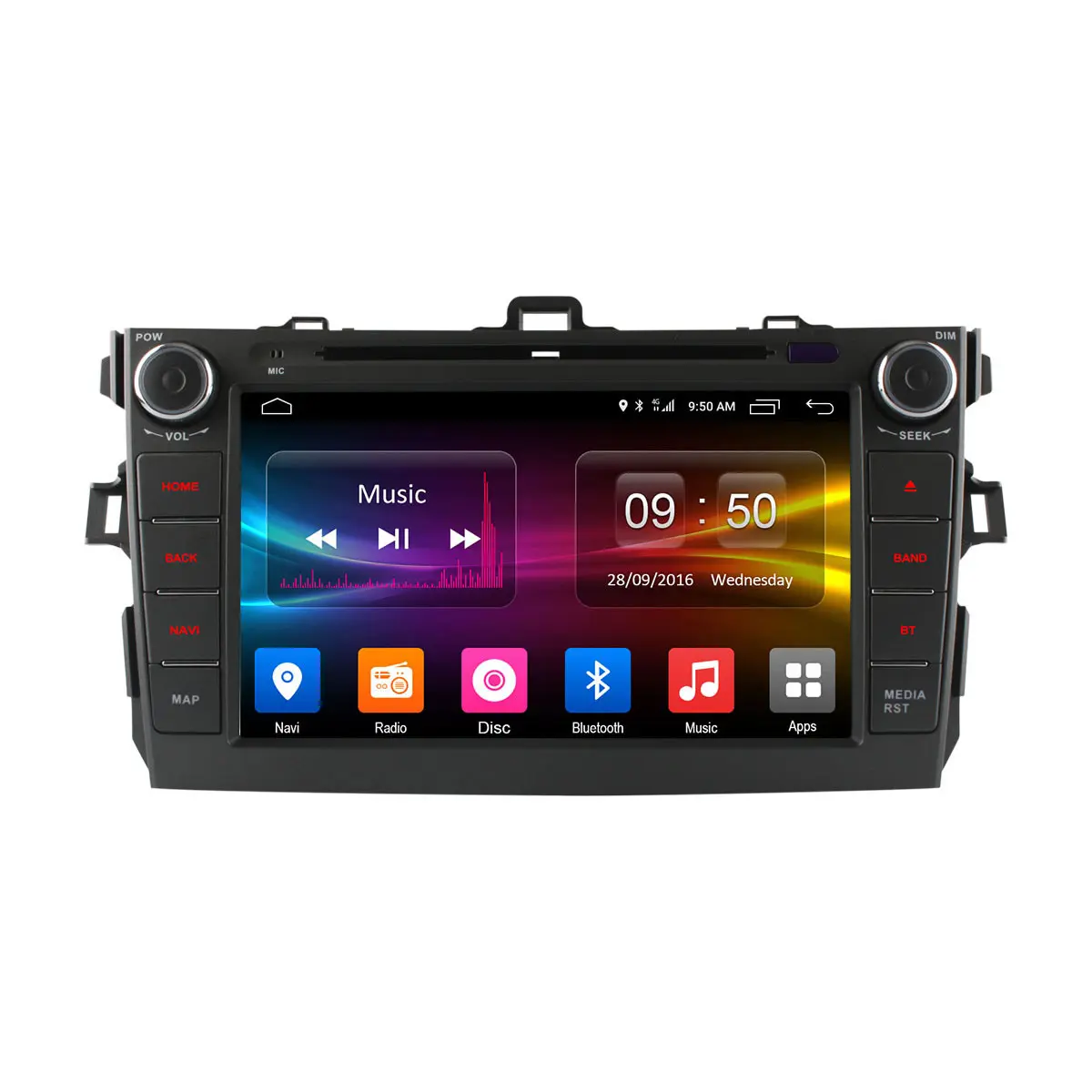 Автомобильный dvd плеер Ownice C500 Android 6 0 8 ядер 2 Гб ОЗУ для Toyota corolla 2007 2011 din gps navi 4G сеть