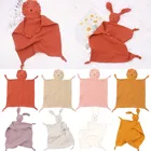 Хлопчатобумажных нагрудников для малышей новорожденных пустышки для младенцев, успокоить Полотенца для детей, с рисунком в виде льва сна куклы комфорт ухода спать объятия Полотенца детская отрыжка ткани