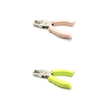 r7uc 3mm6mm leather handle metal hand held hole punch gift for diy work friends and family for tags clothing ticket