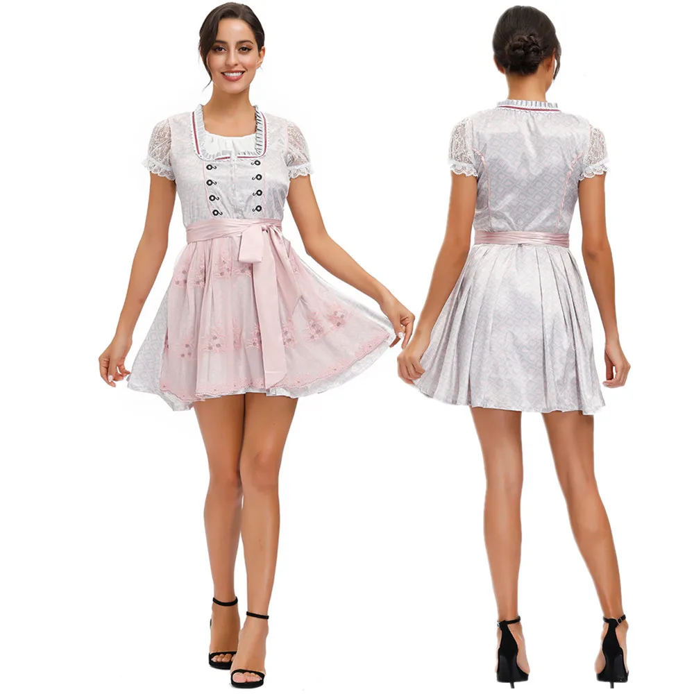 S 6XL Dirndl Платье Октоберфест немецкий пивной костюм для женщин баварский
