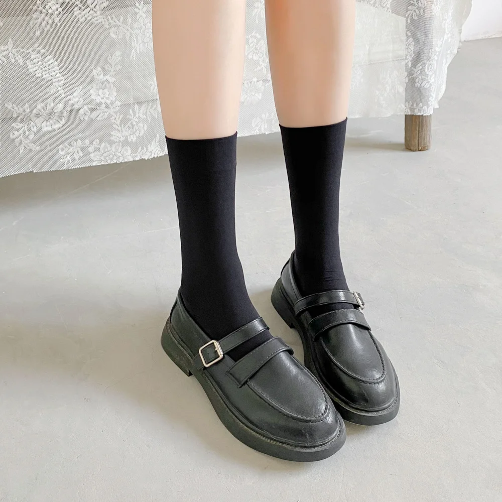

Socks Woman Sets Velvet Black Funny Gift Chaussette Haute Happy Socks Cute Things Soft Girl Harjuku Caicetines Korean Fashion