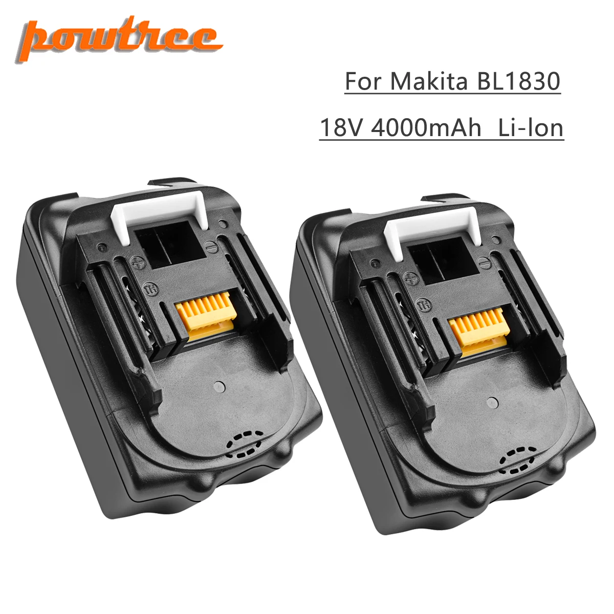 Powtree для Makita высокого Ёмкость 18V 4000 мА/ч, BL1830 Мощность инструменты литий-ионная Батарея Замена LXT400 BL1815 BL1840 BL1850 BL1860 L30