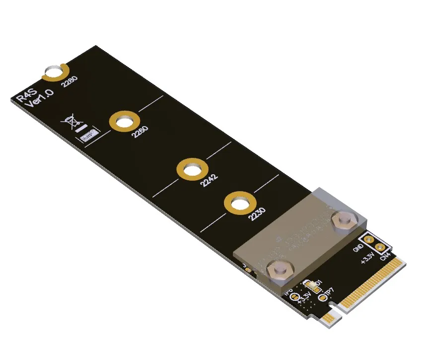 m2 ngff nvme converter to pcie x16 graphics card built in adapter m 2 mkey extension card pci e 16x flexible flat cable free global shipping