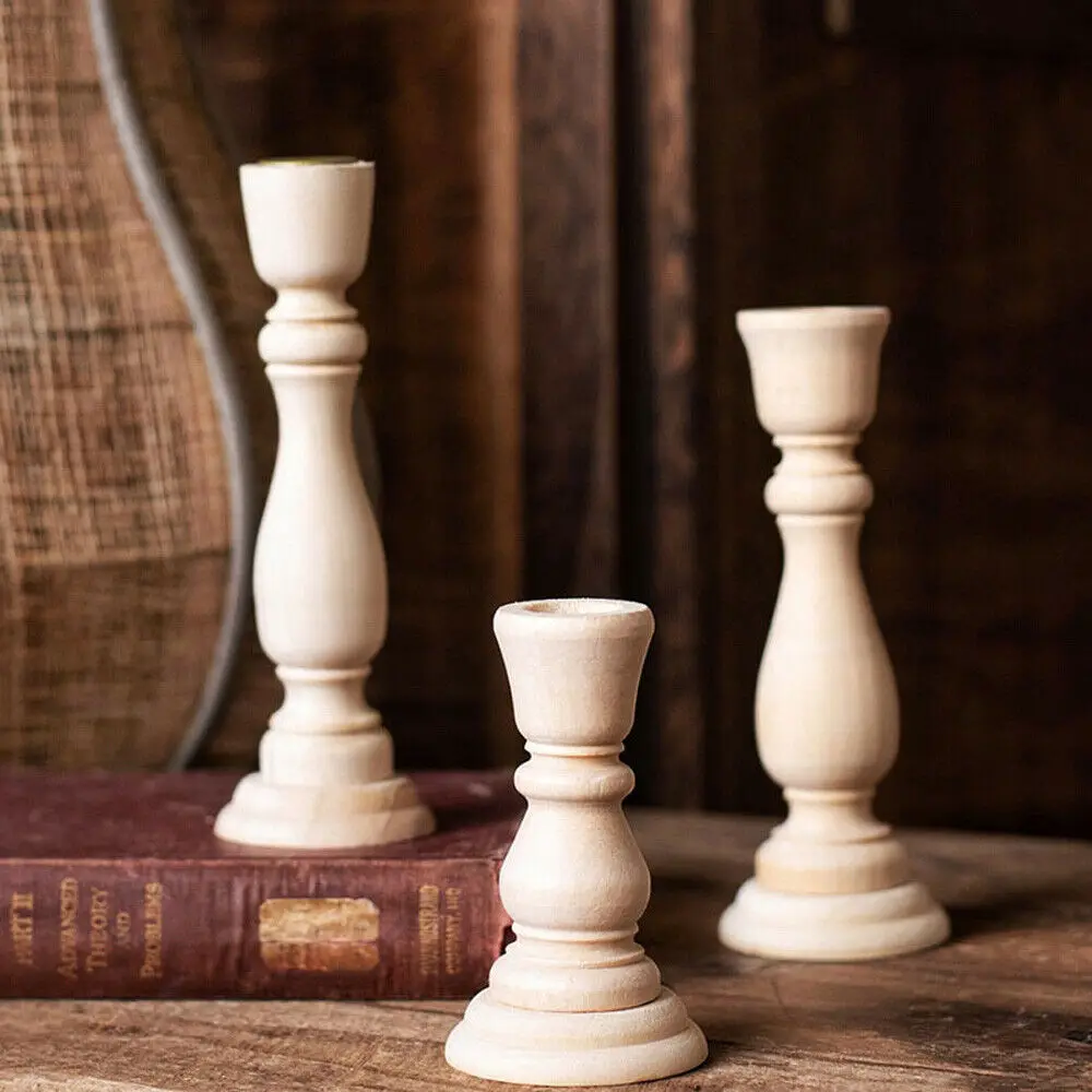 Wedding Candlestick Tall Vintage Pillar Candle Holders Wedding Centerpieces Home Decor