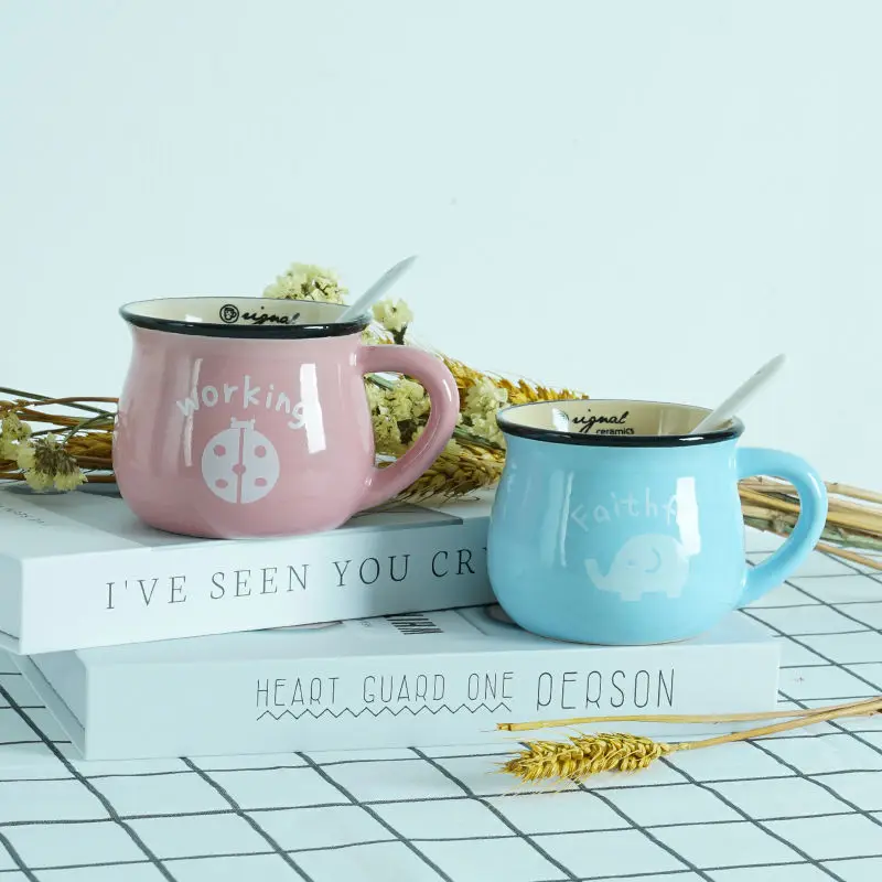 Кружка для питьевой воды Корейская версия Симпатичная керамическая кружка с