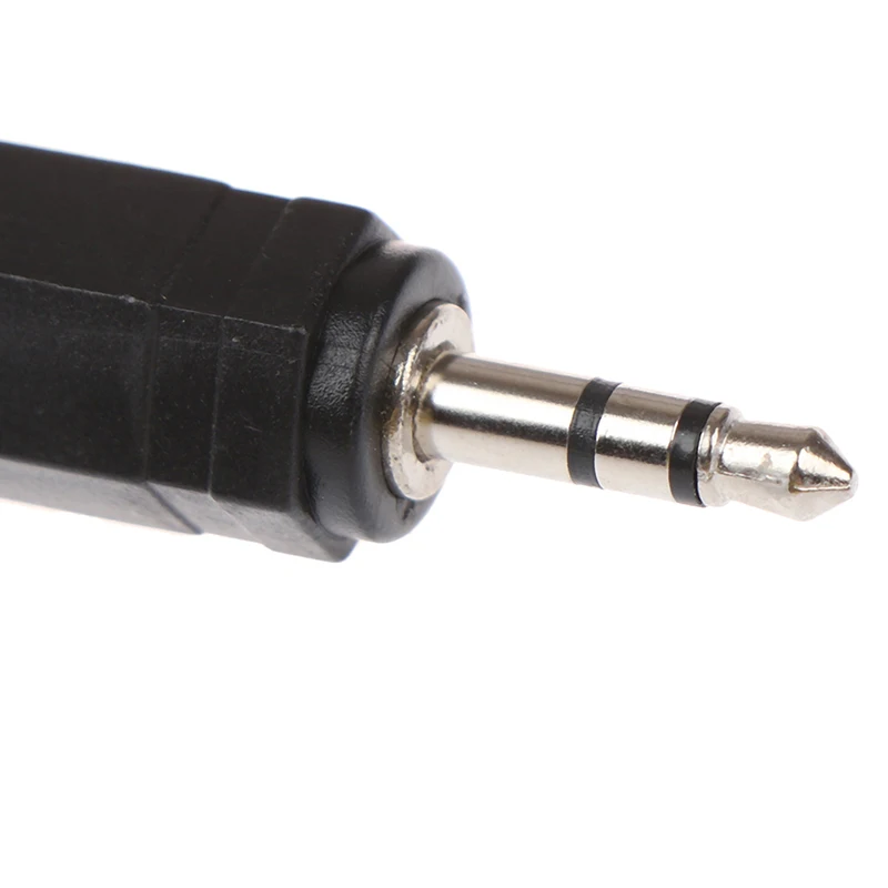 

2Pcs 3.5mm male to 2.5mm female stereo audio mic plug adapter mini jack cable