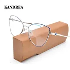 KANDREA 2021, высокое качество, металлическая оправа для очков, женские винтажные прозрачные линзы, очки по рецепту, женские оптические очки