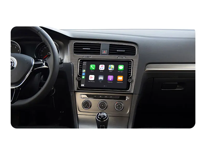 CarExc Авторадио Android 9,0 автомобильный Muiltmedia плеер для VW Volkswagen Golf 7 2013 головное устройство встроенный CarPlay с gps-навигацией без DVD