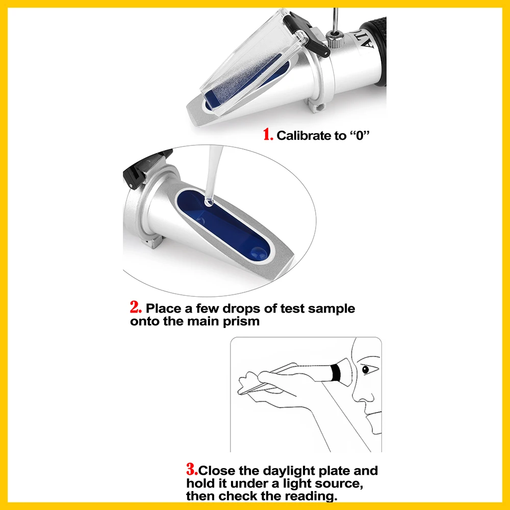 RZ Refractometer Clinical Medical House Pet Dog Cat Protein Serum Plasma Hemoglobin Tester Urine Specific Gravity RZ126 | Инструменты