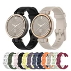 Силиконовый ремешок для наручных часов Garmin LilY, сменный ремешок для часов, женские ремешки, аксессуары для умных часов