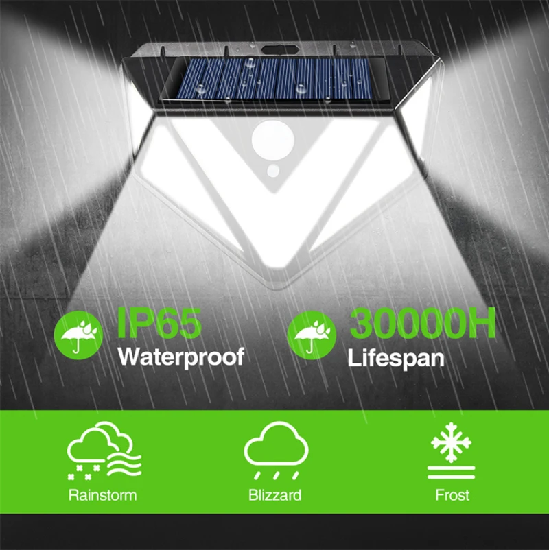 4pcs 166 LED Solar Light Outdoor Lamp Powered Sunlight 3 Modes PIR Motion Sensor For Garden Decoration Wall Street | Лампы и освещение
