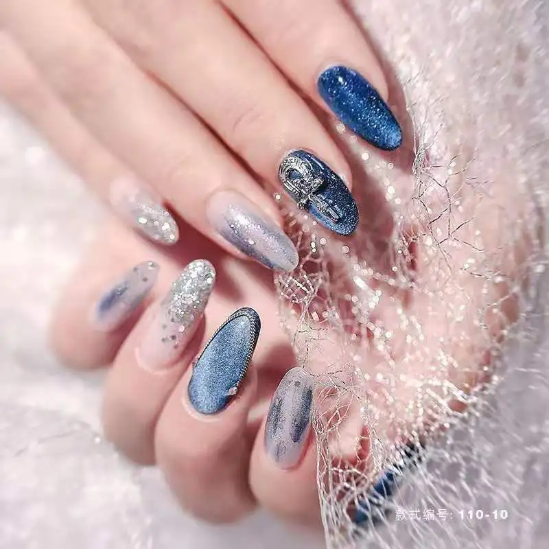 Блестящий серебряный блеск для ногтей шестиугольный порошок лист макияж тела