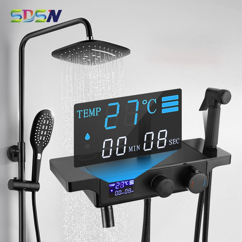 Цифровой душевой набор SDSN интеллектуальная Душевая система для ванной комнаты