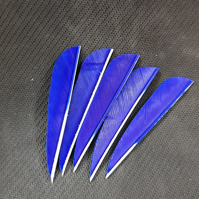 36Pcs DIY Аксессуары для стрельбы из лука 3 дюйма Teardrop Форма Индейка Перья Стрелы Перо