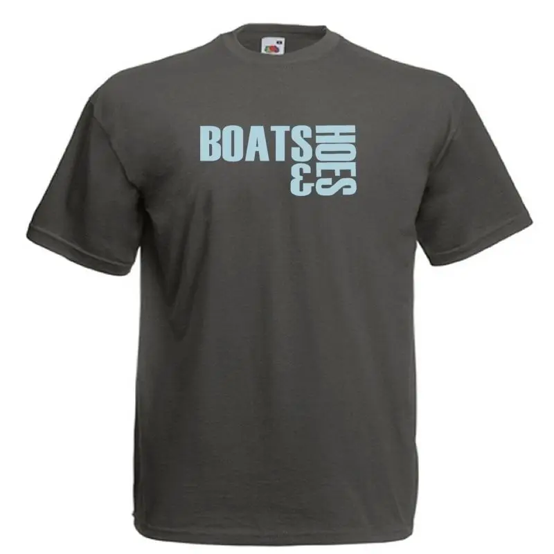 BOATS & HOES Стандартная посадка темно серая футболка huff n doback step brothers NEW2019 модный бренд