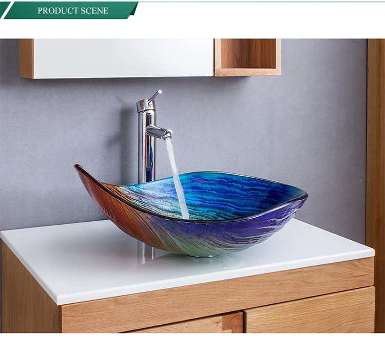 

New Colors Art Vessel Toilet Vanity Table Top Lavatory Cabinet Countertop Faucets Luxury Bathroom Sinks Wash Basin Price