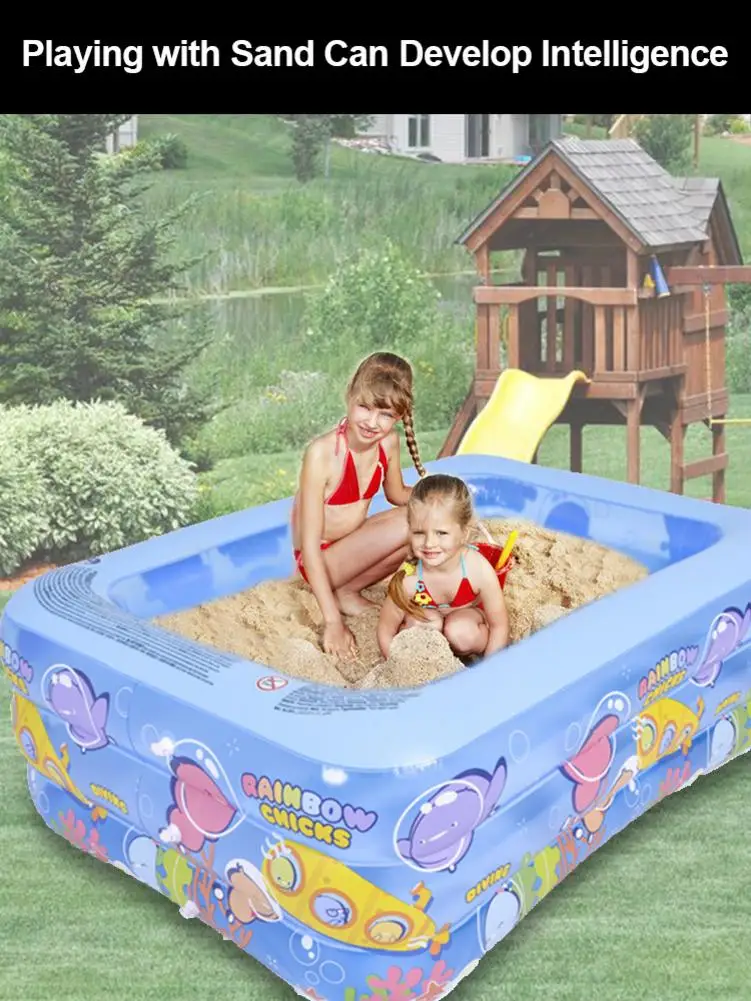 

Children Inflatable Swimming Pool Thickened Abrasion Resistant Family Inflatable Paddling Pool For Kids Babies Adults