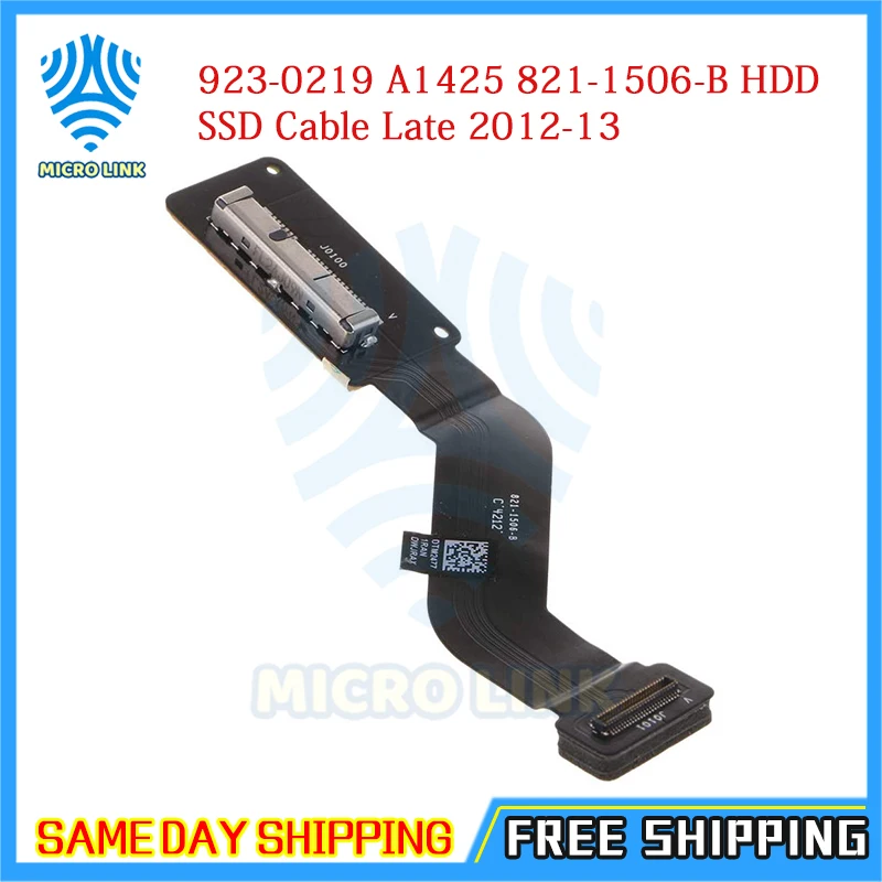 Новый кабель для жесткого диска 923-0219 Macbook Pro Retina 13 &quotA1425 821-1506-B HDD SSD гибкий в конце